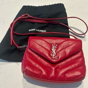 Saint Laurent Cherry Red Crossbody Bag